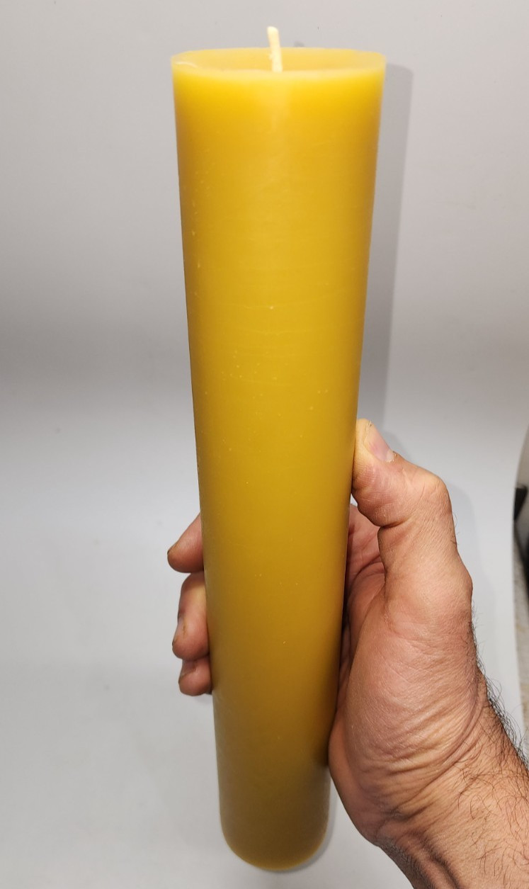 2″ W x 8″ 12″ 24″ 34″ tall 100% Beeswax Altar Paschal candle pillar church. USA