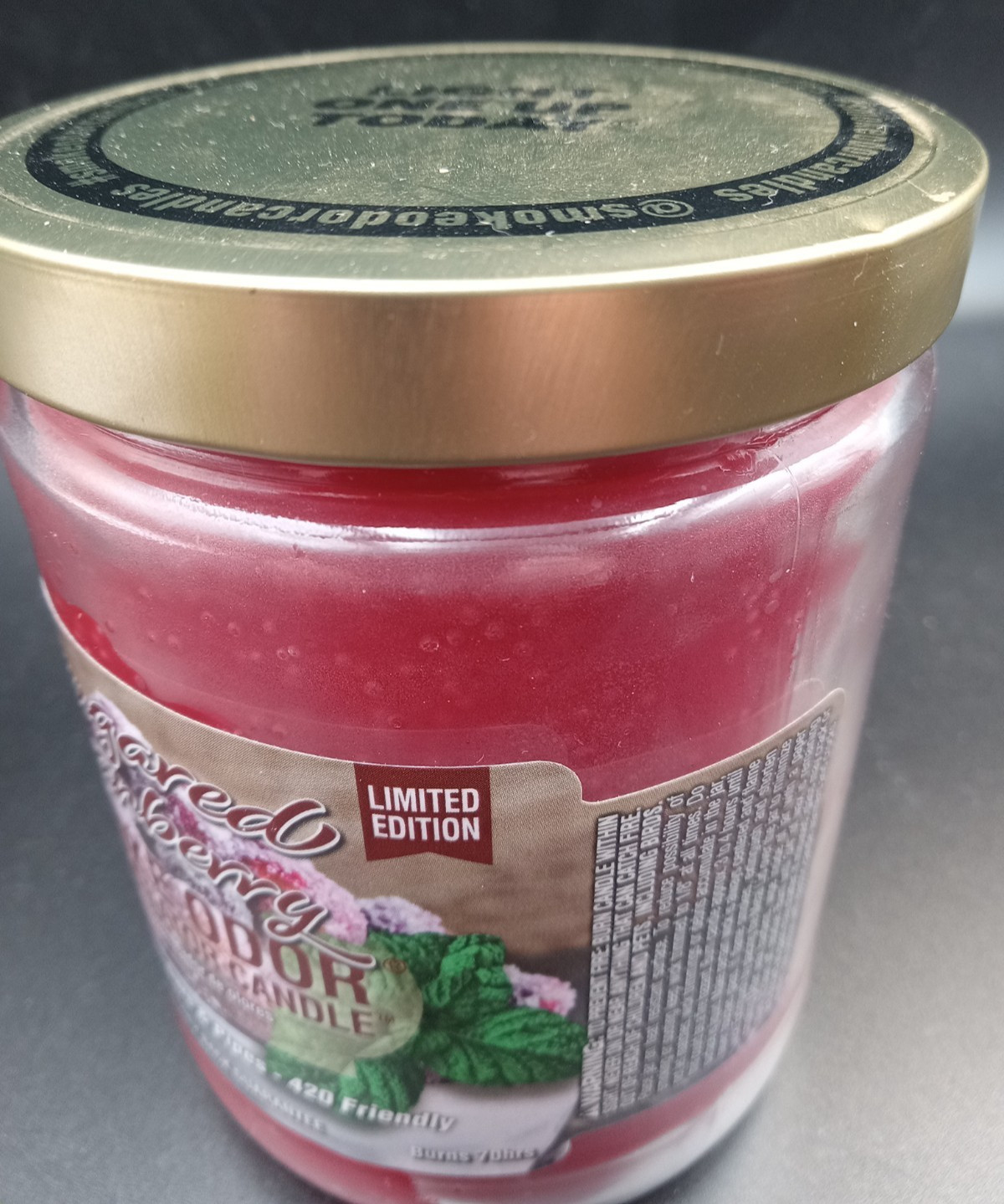 Sugared Cranberry Smoke Odor Exterminator Candle 13oz Made in USA UNUSED PICS