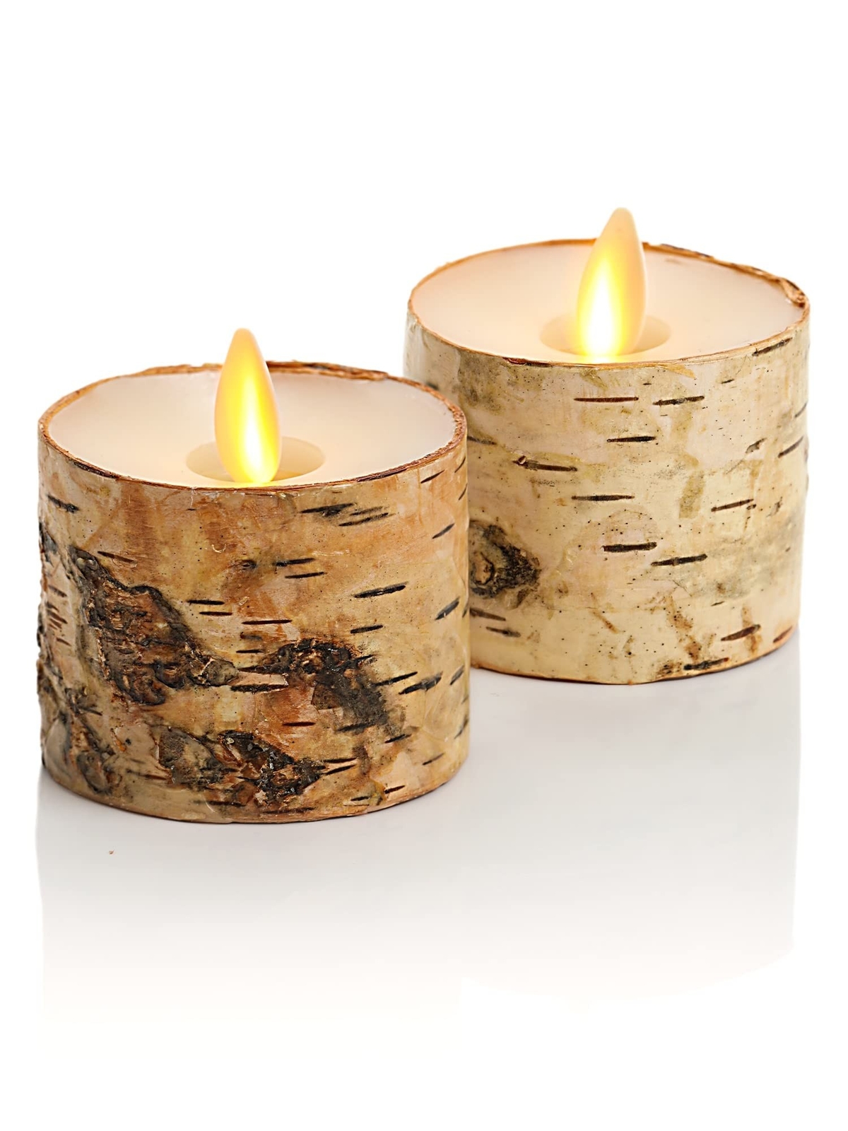 Luminara Moving Flame LED Flameless Tealight (1.4″ x 2″) Battery Operated Pla…