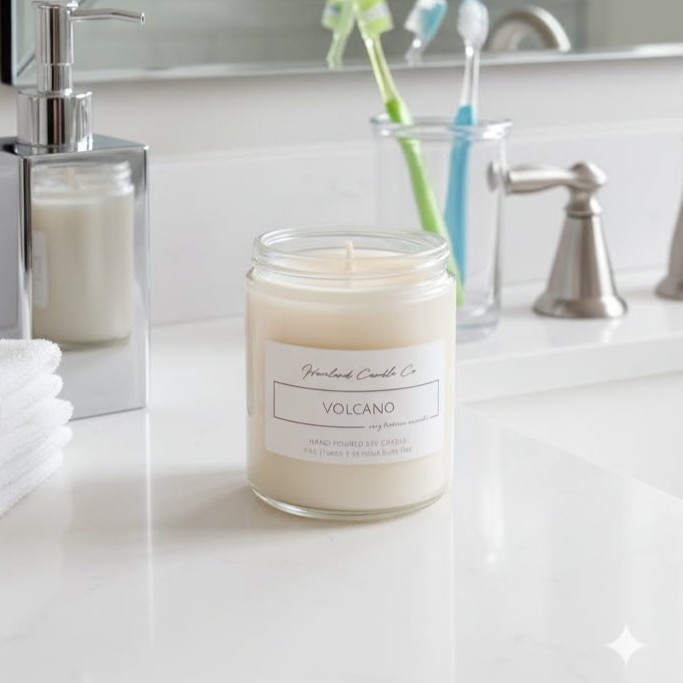 9 oz Straight Side Soy Lotion Candles – 55 hours of Burn time