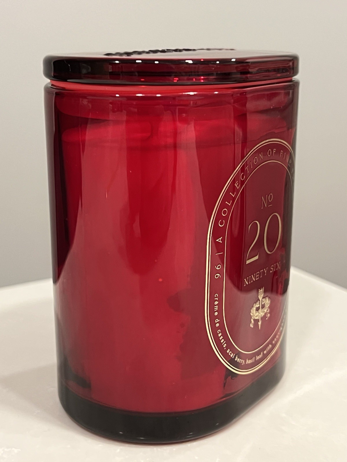 DW Home Ninety Six No. 20 Candle 10.1 oz Luxury Soy Blend | Modern Amber & Musk