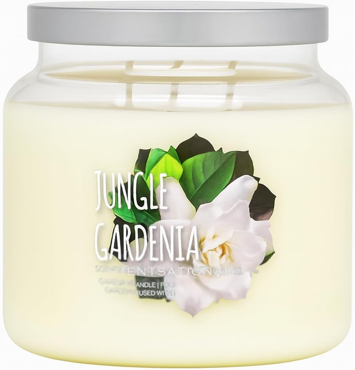 Jungle Gardenia Candle – Large 19 Oz Jar Candle with Natural Soy Blend – Gard…