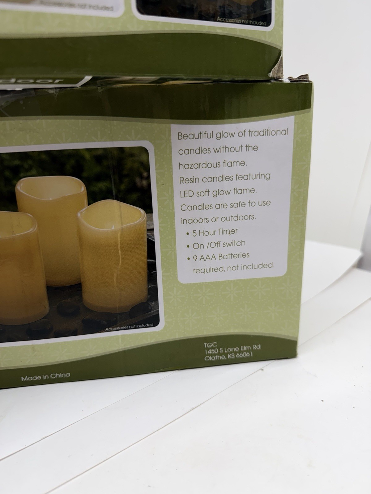 Mission Gallery LED Candles 4×6 Indoor Outdoor 5 Hour Timer 2 Sets 6 Candles