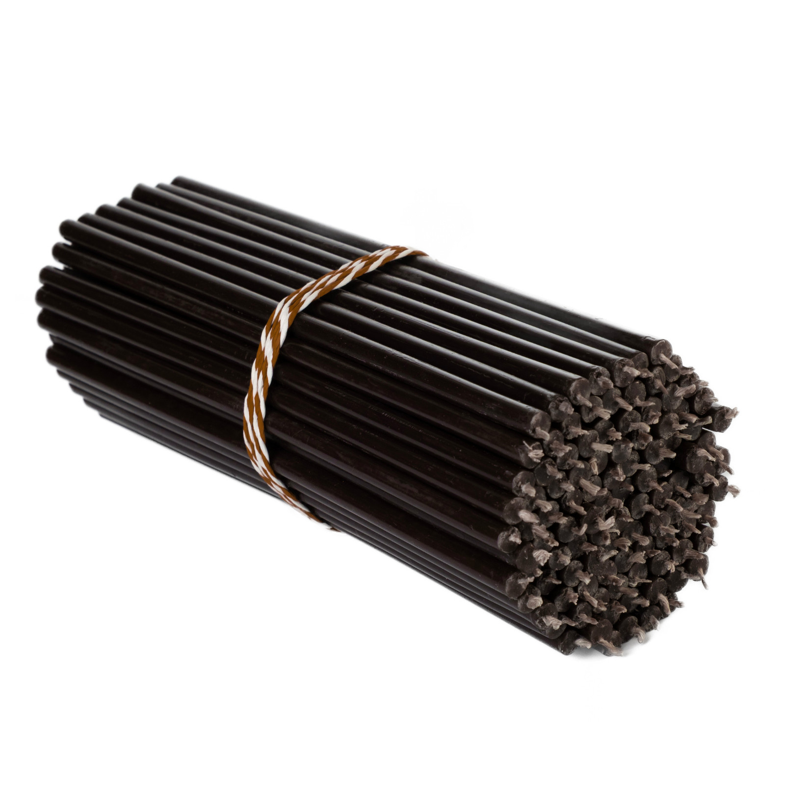 8″ Black Beeswax Taper Candles 0.26″ in diameter Slim Tapers 1hour 20min burn