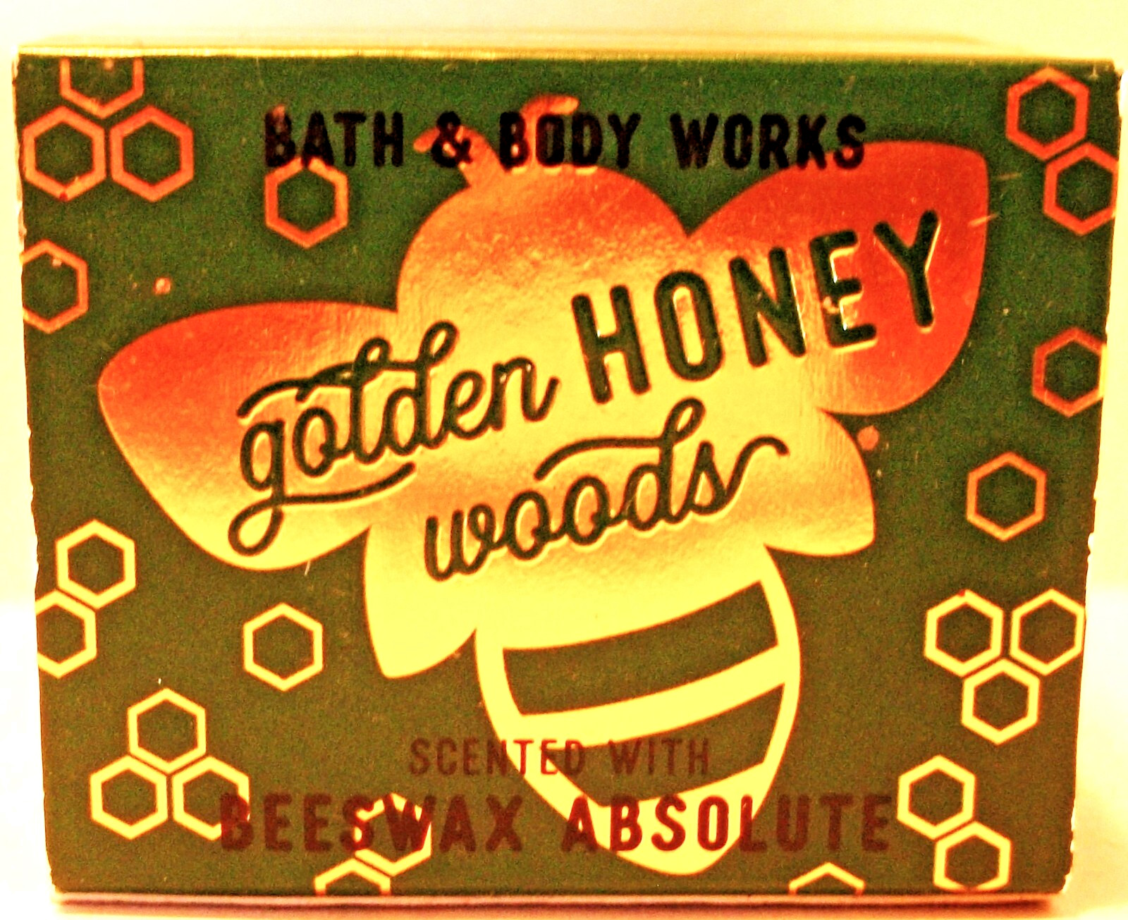 Bath Body Works GOLDEN HONEY WOODS Mini Candles, Glass, BEE MERRY 1.3 oz NEW x 6