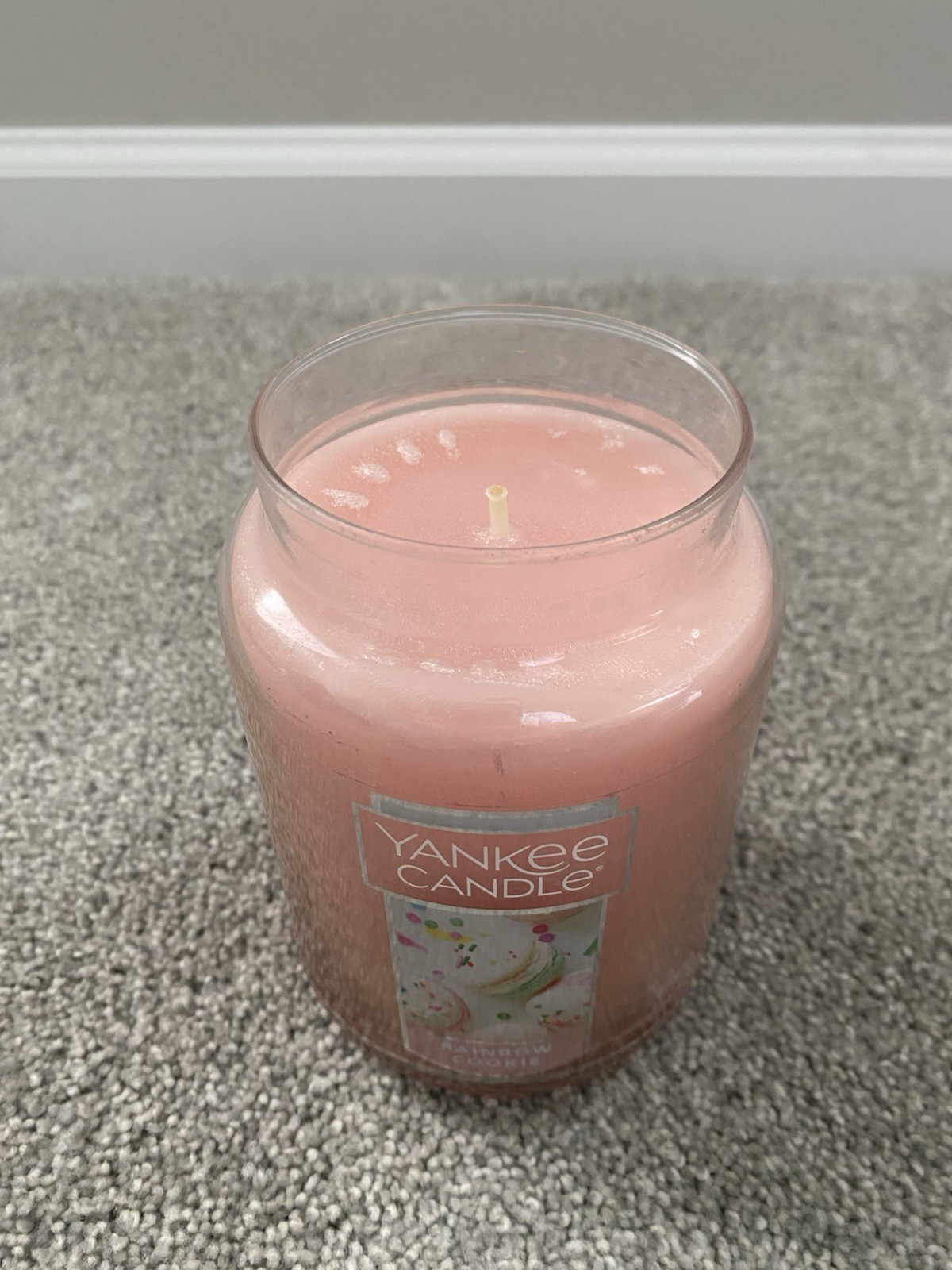 Yankee Candle Rainbow Cookie Scented 22oz Large Jar Candle *RETIRED* *NEW*