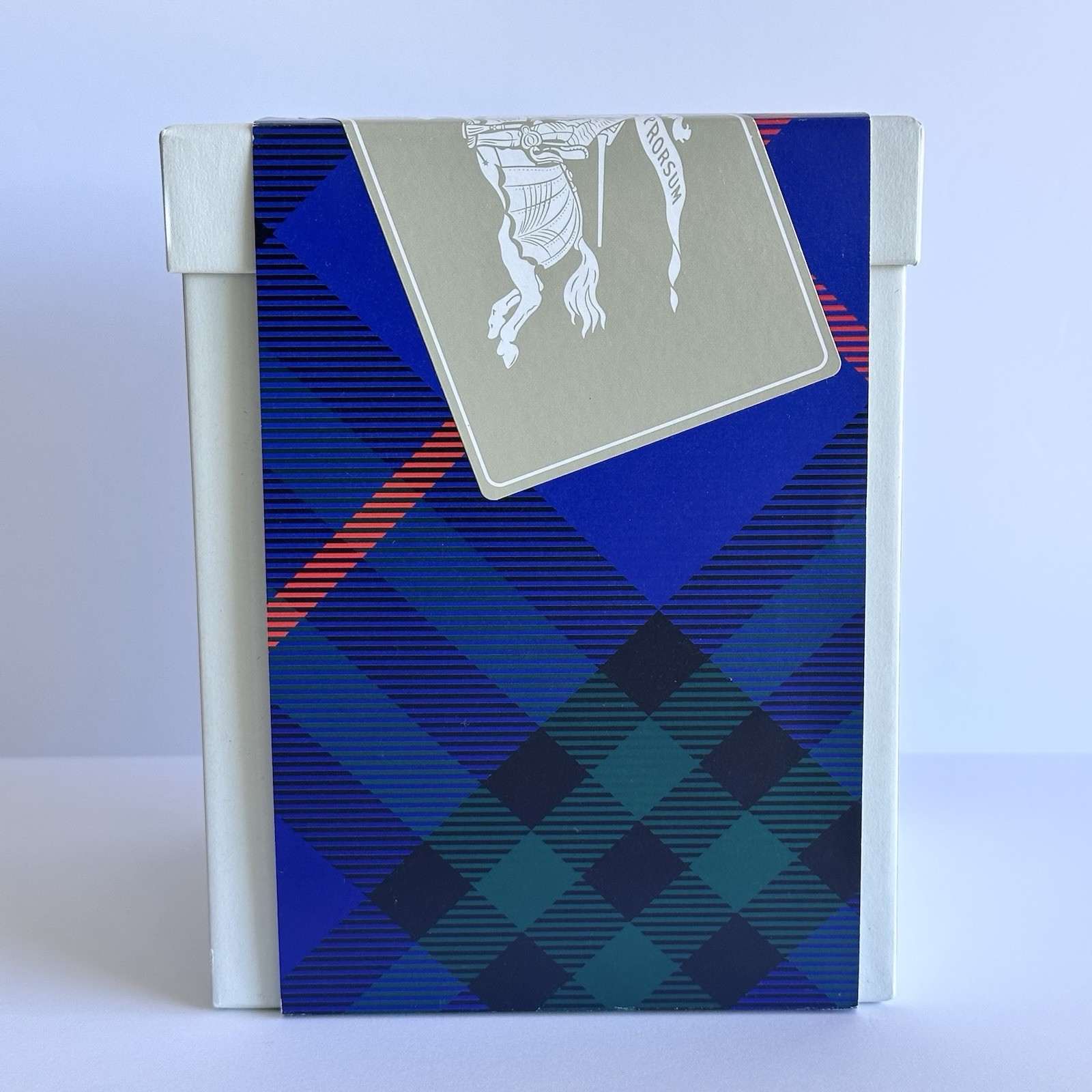 Scented Candle Ginger Caramel Large Burberry Pillar Style with Base New In Box
