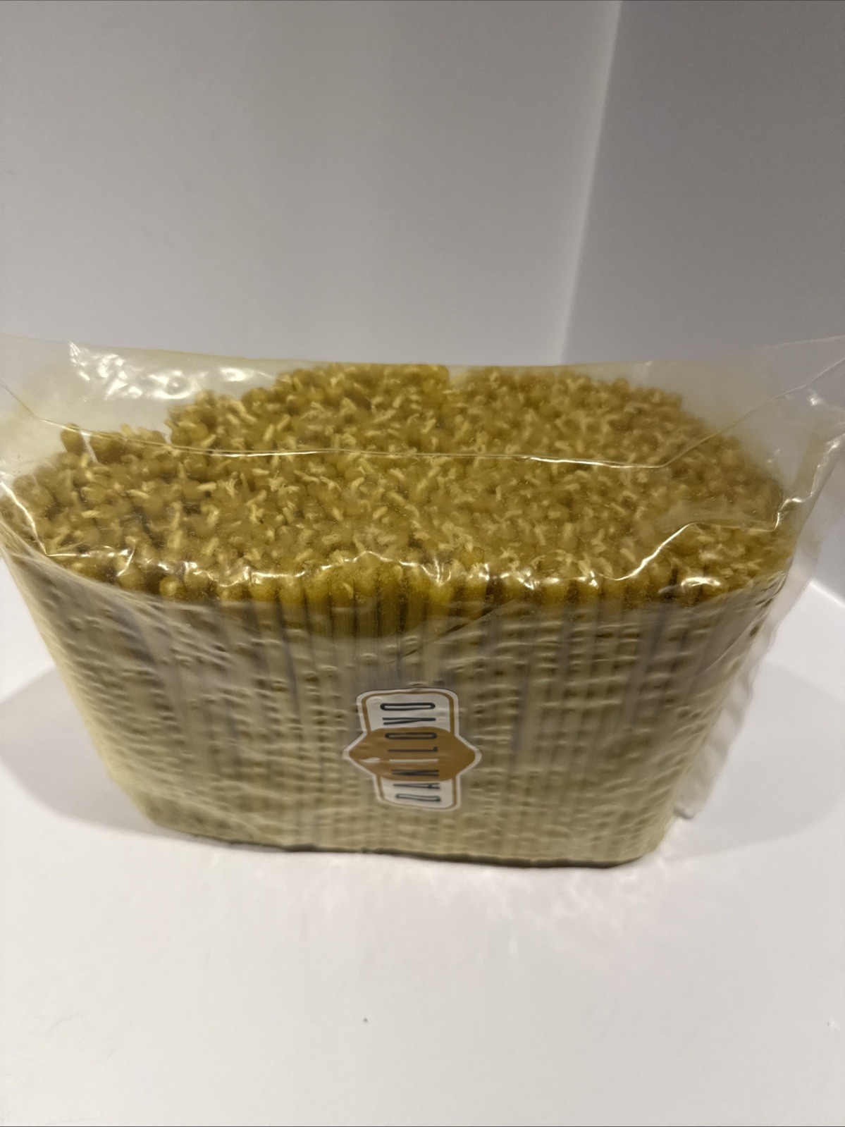 DANILOVO Pure Beeswax Thin Taper Candles Yellow Church Candle 500 PCS NEW