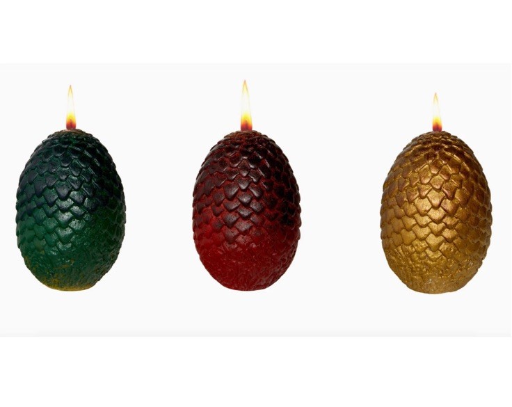 Game Of Thrones Dragon Egg Candles Set by Insight Luminaries – Unscented – NEW