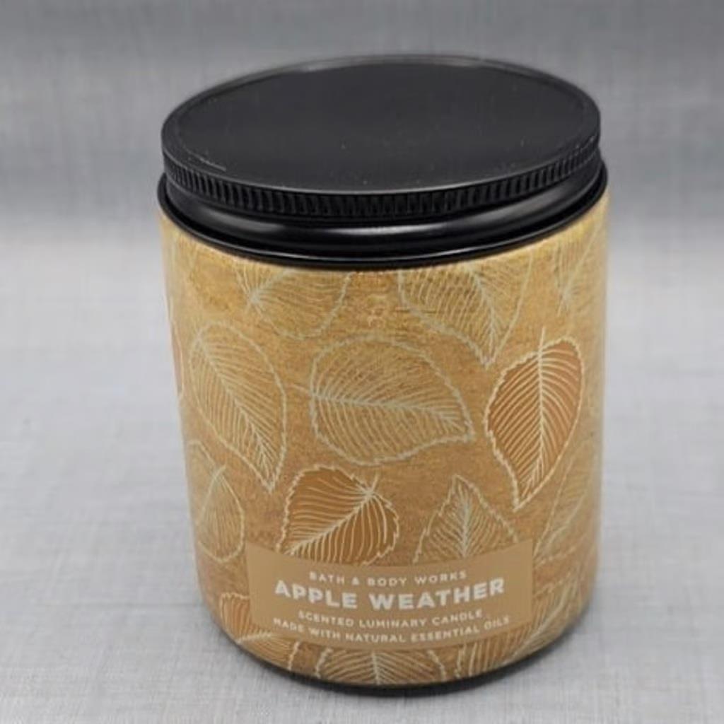 Bath & Body Works Apple Weather single wick scented candle – Net Wt. 7 Oz.