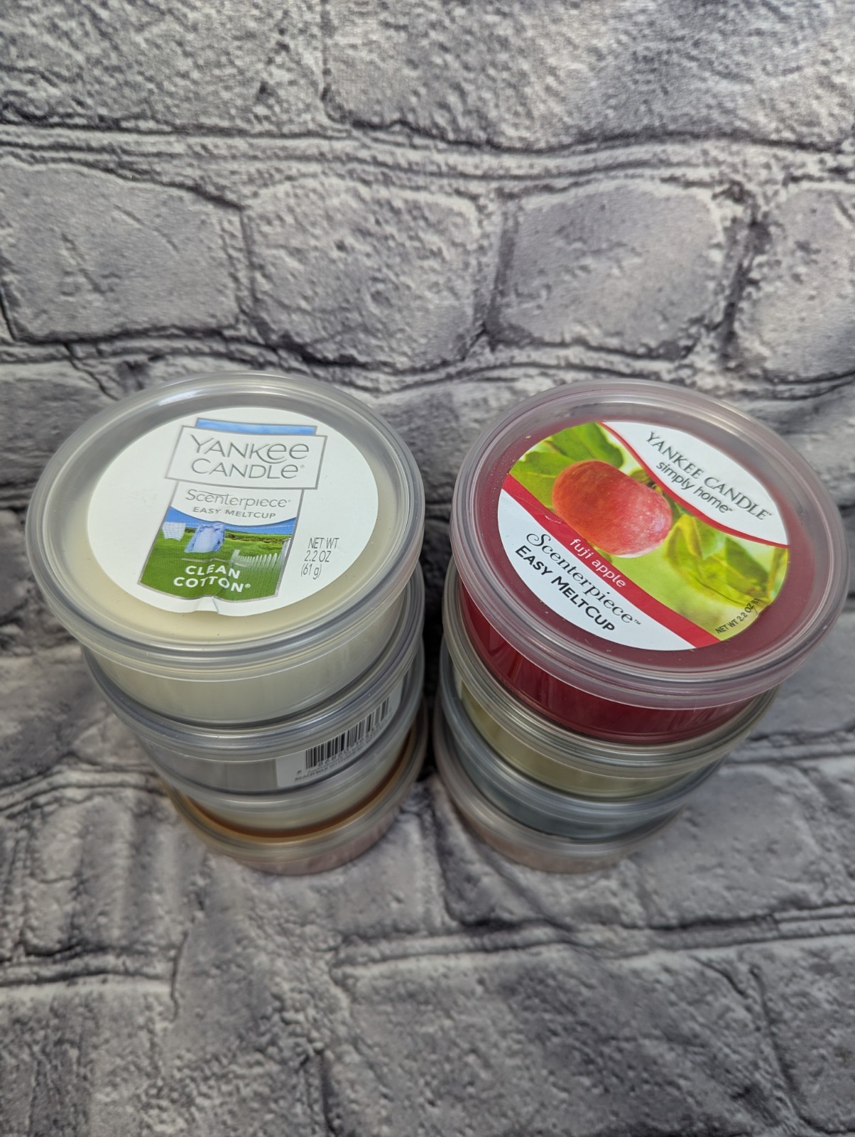Yankee Candle Scenterpiece Easy Melt Cups Various Scents Lot Of 8