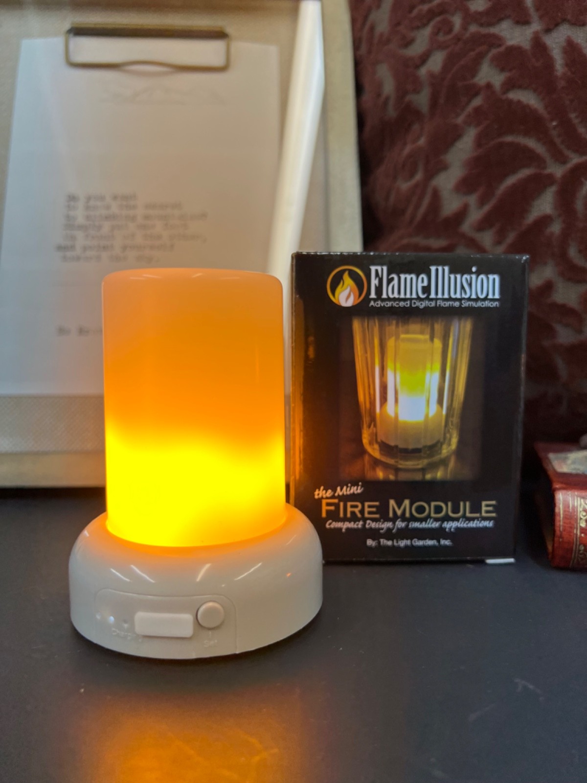 LIGHT GARDEN FLAME WAVE ILLUSION LED CANDLE MODULE Indoor/Outdoor NEW 571022