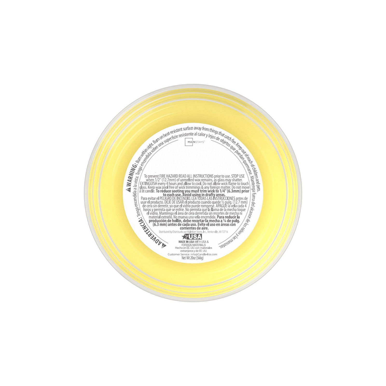 Sugared Lemon scented Glass Jar candle Single wick Large 20oz….