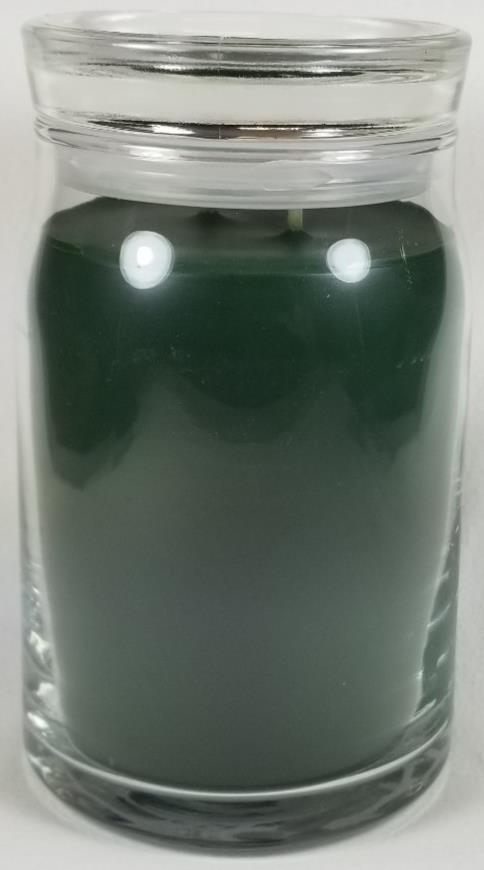 Yankee Candle BALSAM & CEDAR Signature Large Jar 20 Oz Green New Wax 2-wick