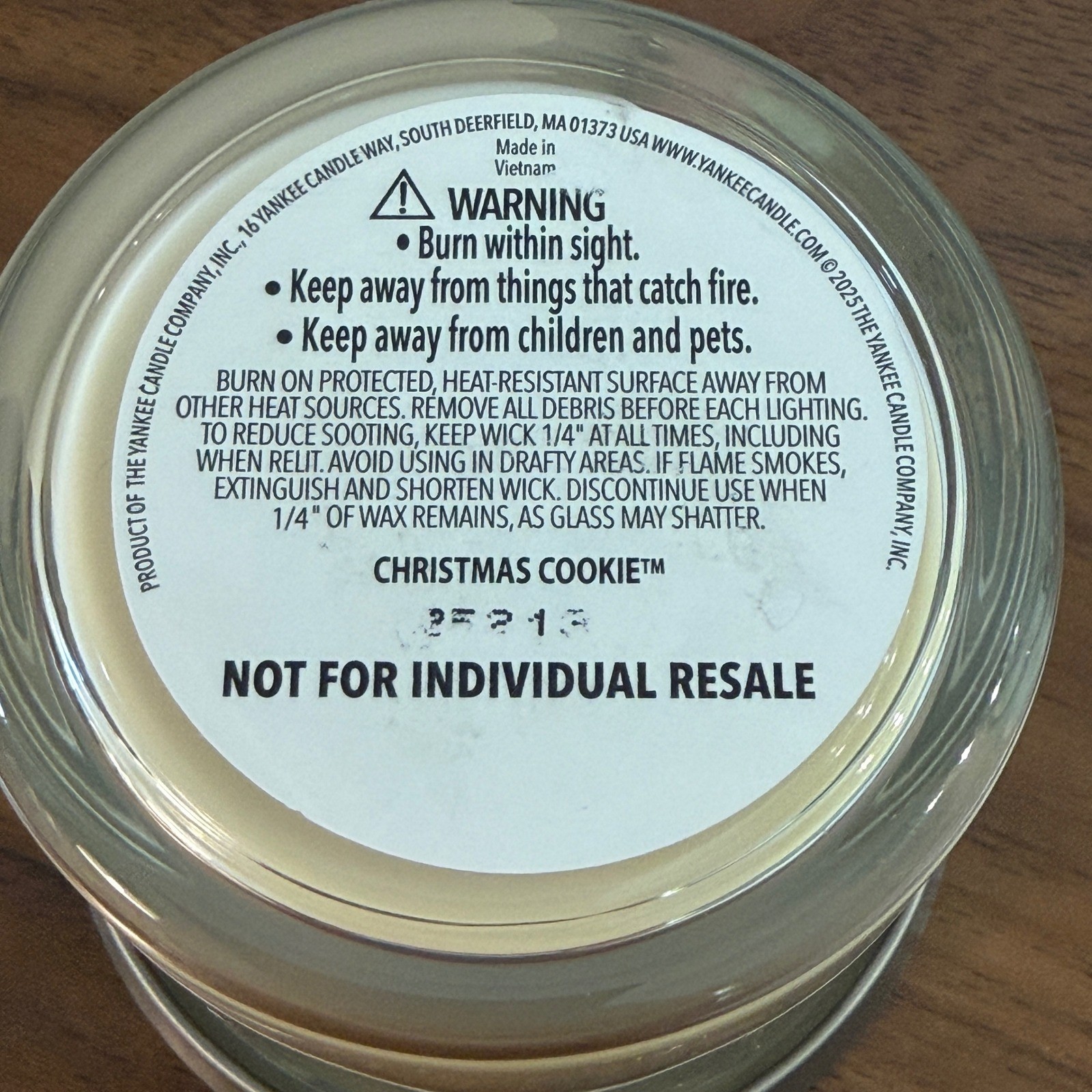 Yankee Candle Christmas Cookie Scented Jar Candle Holiday Decor Small 4.3oz