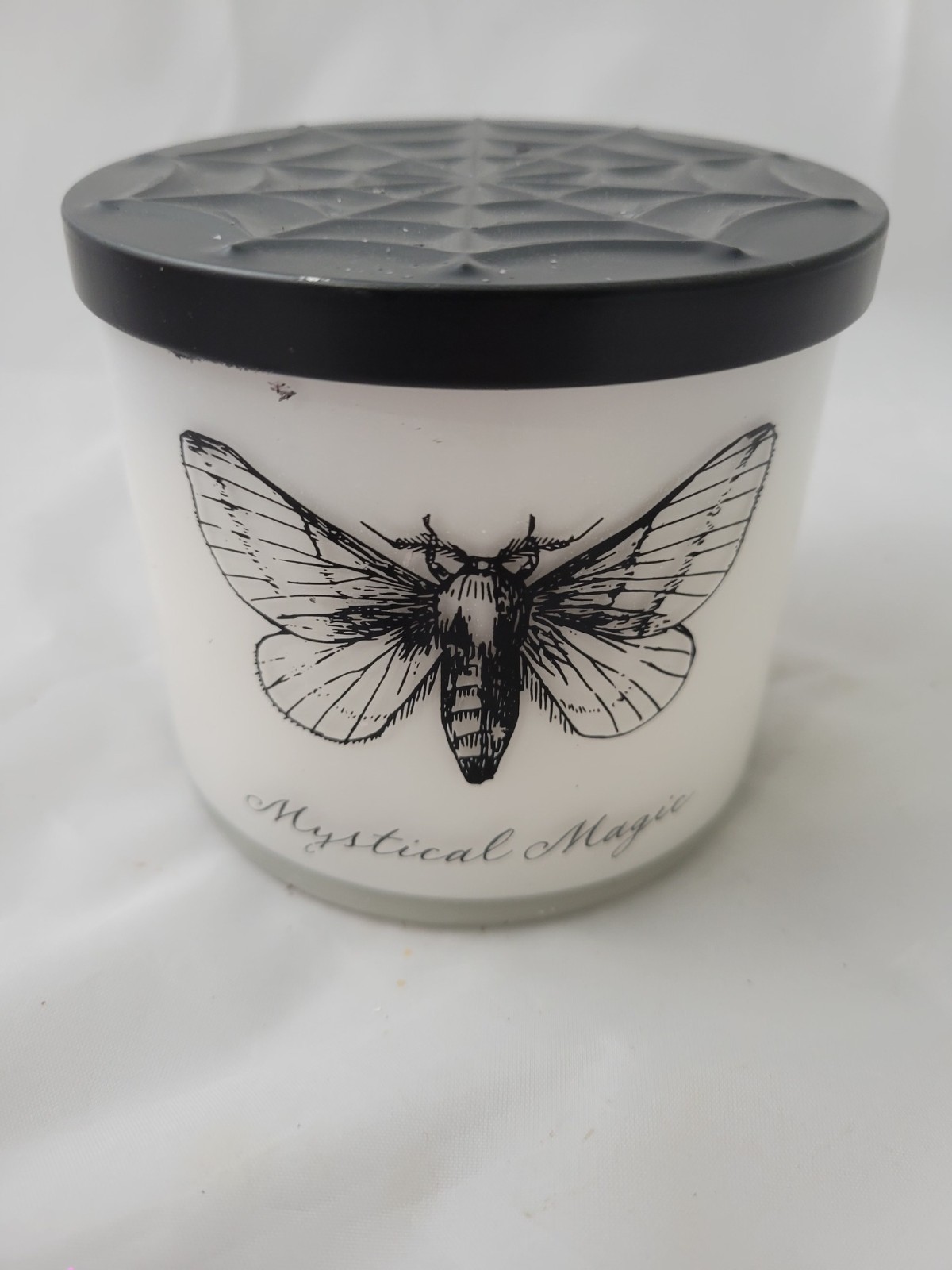 Scentsational Candle Mystical Magic 14.5oz VERY RARE Death Moth Halloween Used