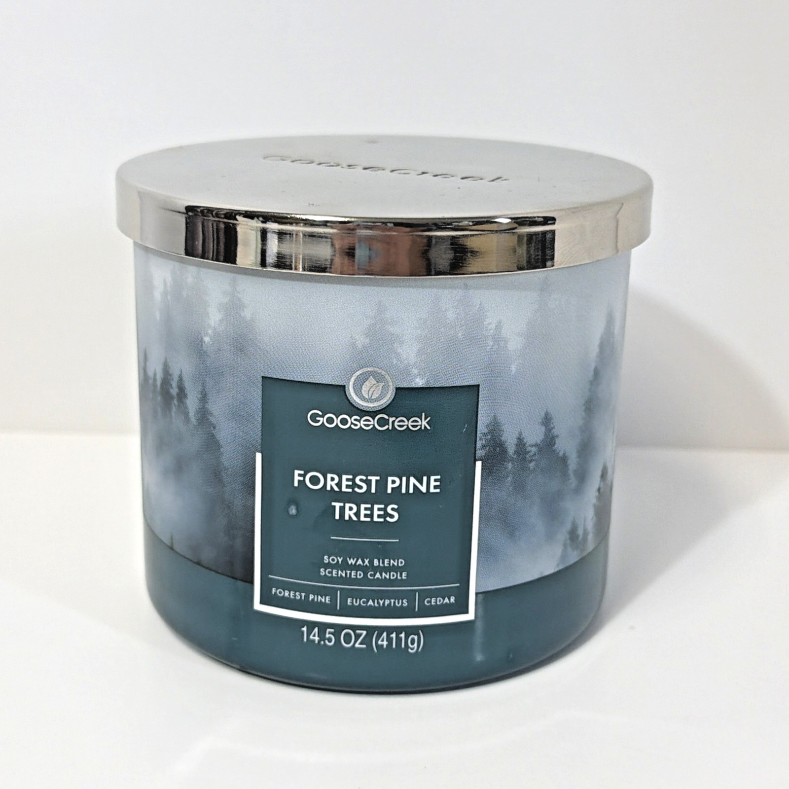 Goose Creek NEW 3 Wick Candle Forest Pine Trees 14.5 OZ Soy Wax