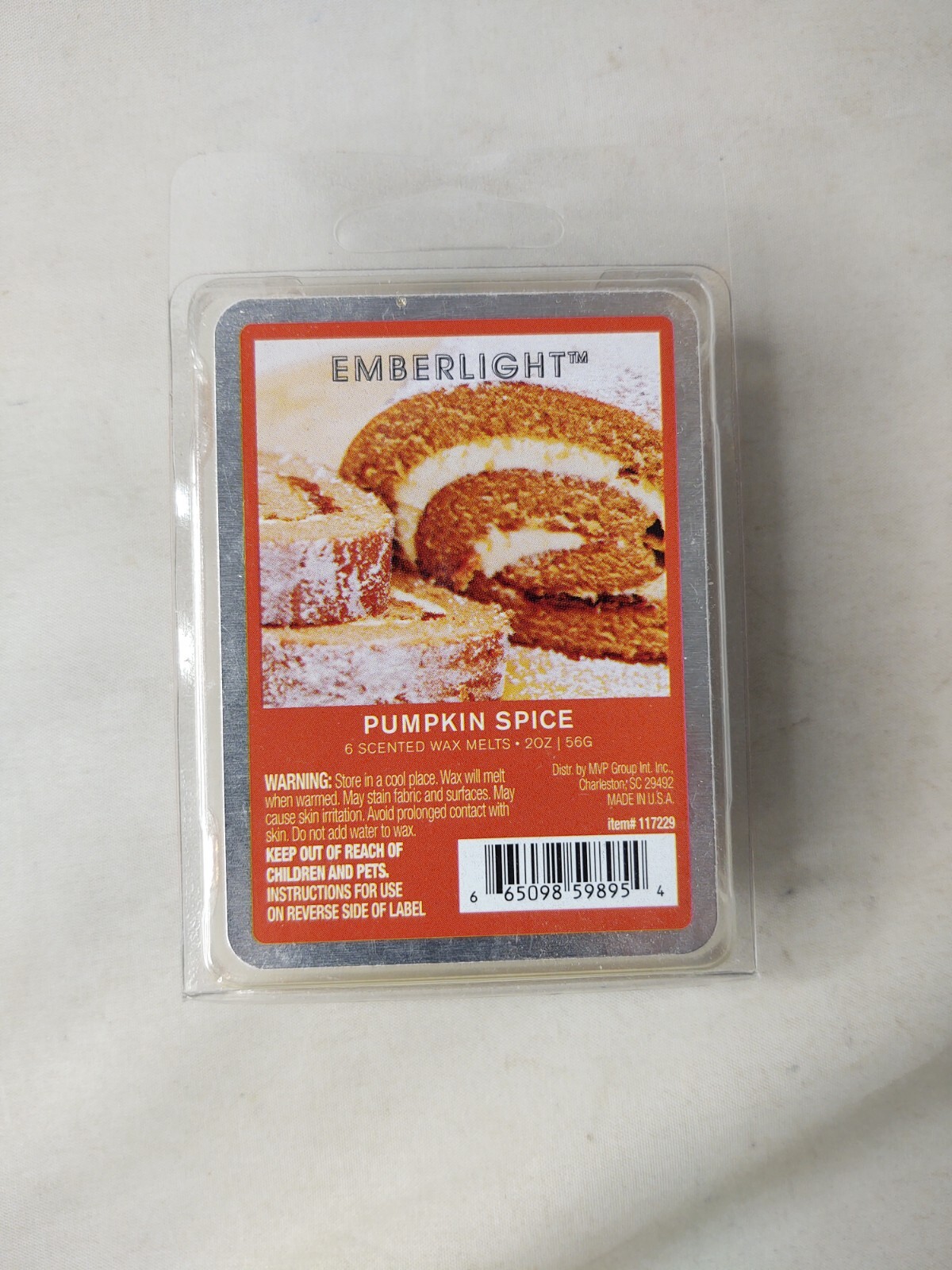 Pumpkin Spice Emberlight Scented Candle Wax Melts Autumn Fall Halloween Decor