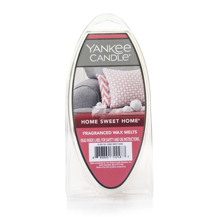 Yankee Candle Home Sweet Home Wax Melts 6 Count (Pack of 3) Ideal for Use in All