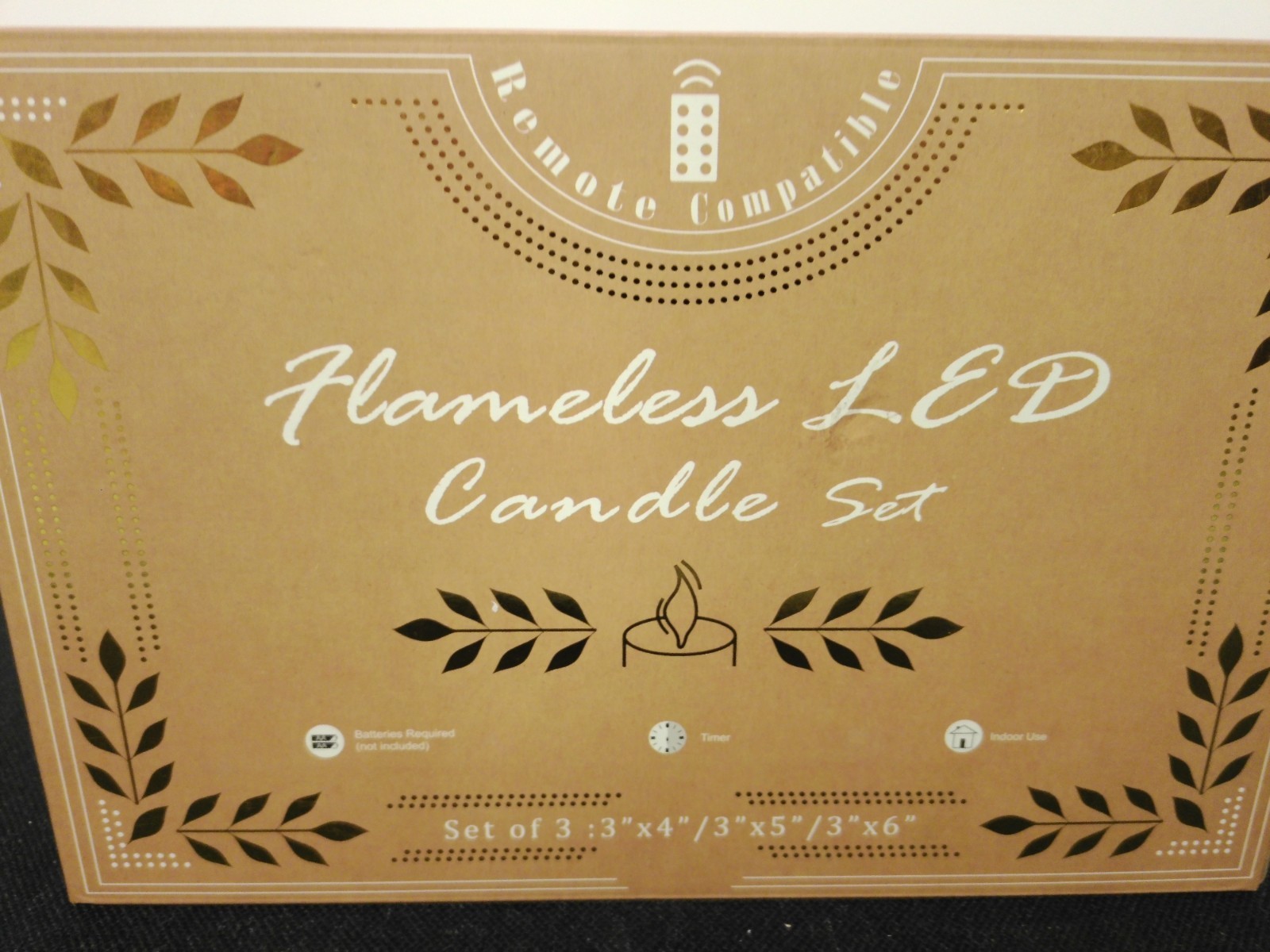 Flameless LED Candle Set of 3