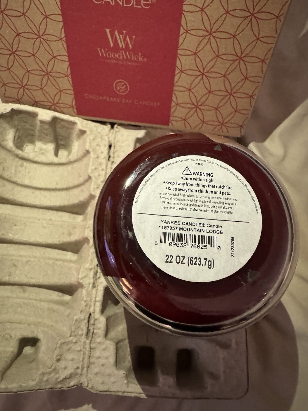 Yankee Candle Single Wick Scented Glass Candle Mountain Lodge