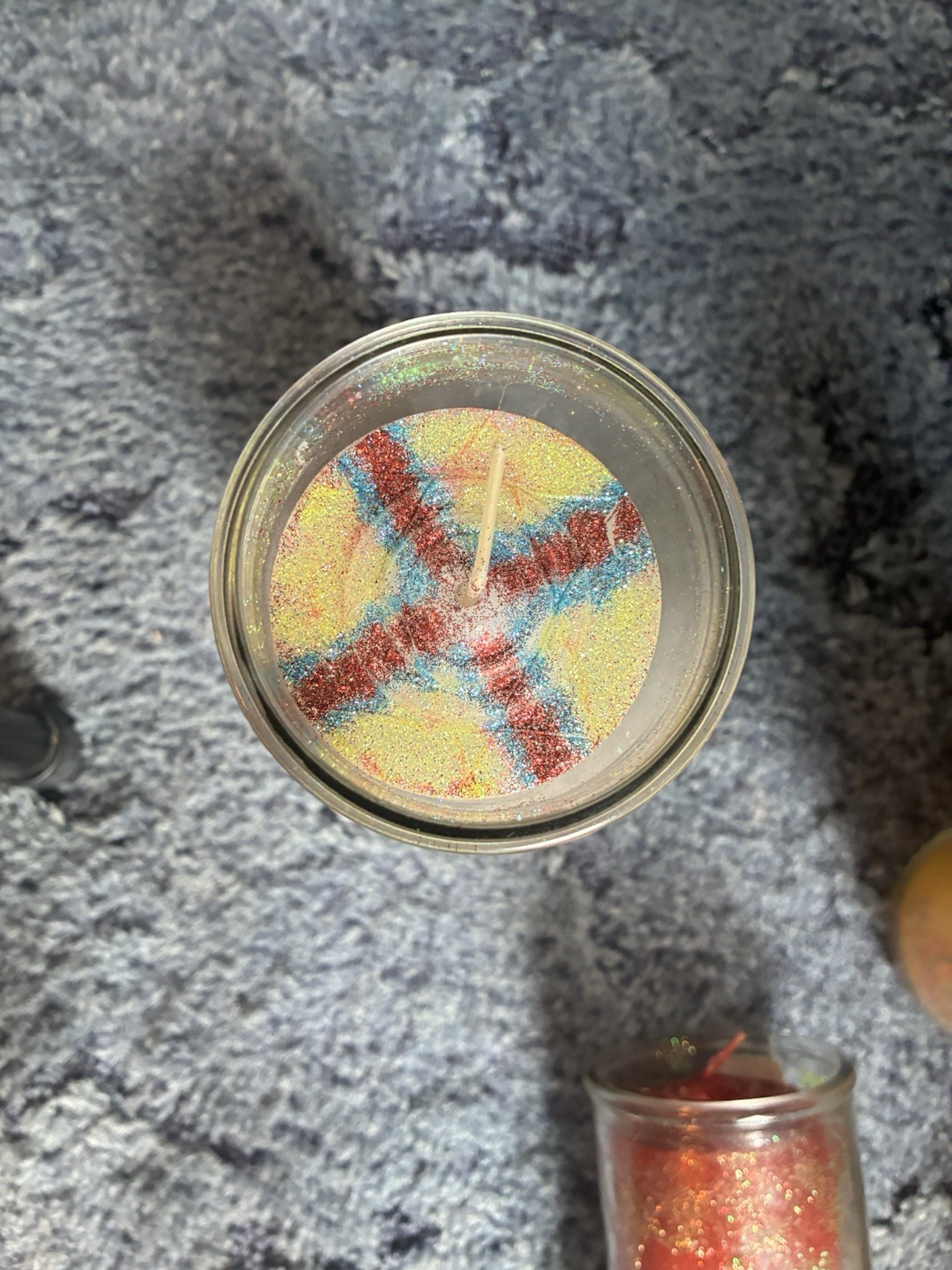 Mandala Glass Pillar Candles