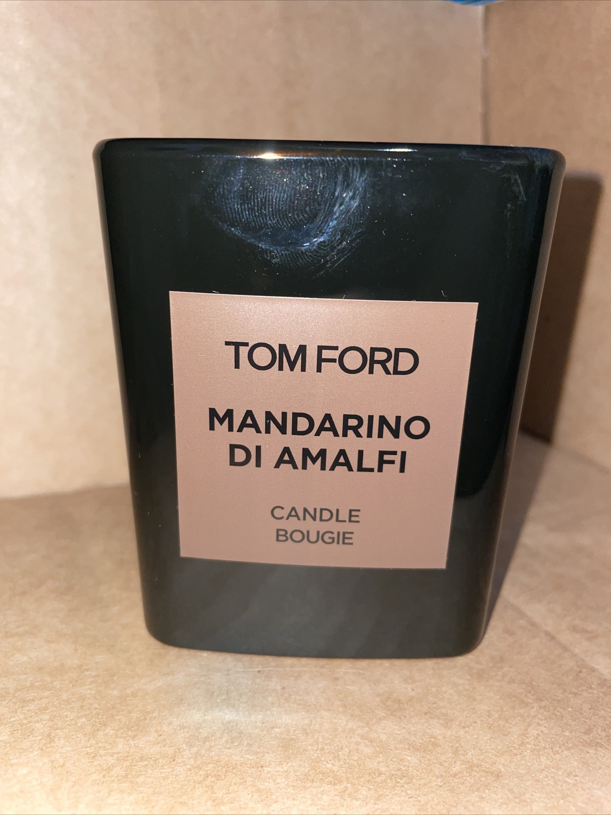 Mandarino Di Amalfi Tom Ford Candle Bougie in Brown Glass IMPERFECT New No Box