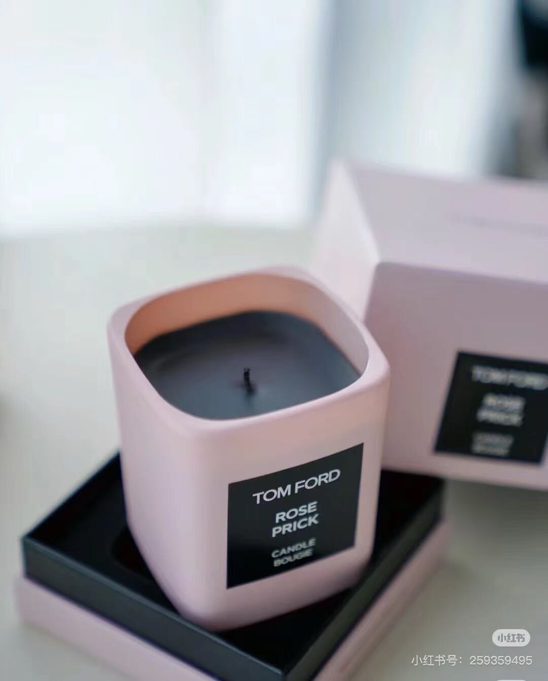 Tom Ford Rose Prick Candle Bougie – Brand New, Sealed in Box, Height 2.25″