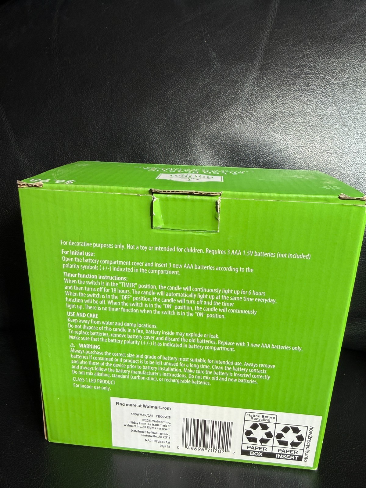 2 Pack Outdoor Indoor Flameless LED Battery Operated Pillar Candles HOLIDAY TIME