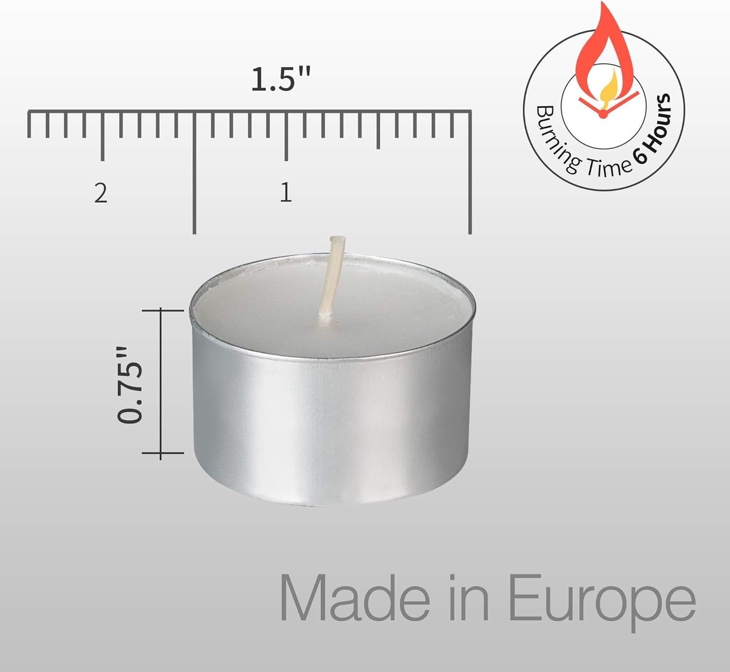 Tealight Candles Pack 100 Unscented White Mini Votive Long Burn Time