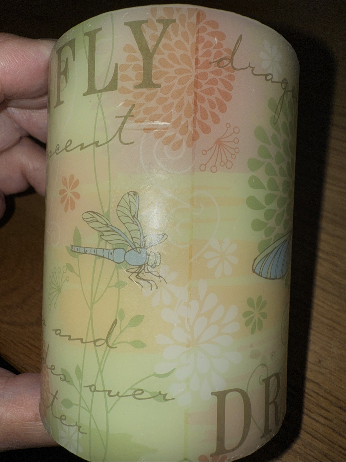 Dragonfly Real Wax Candle- Flameless Lights By Battery-3AAA Batteries included