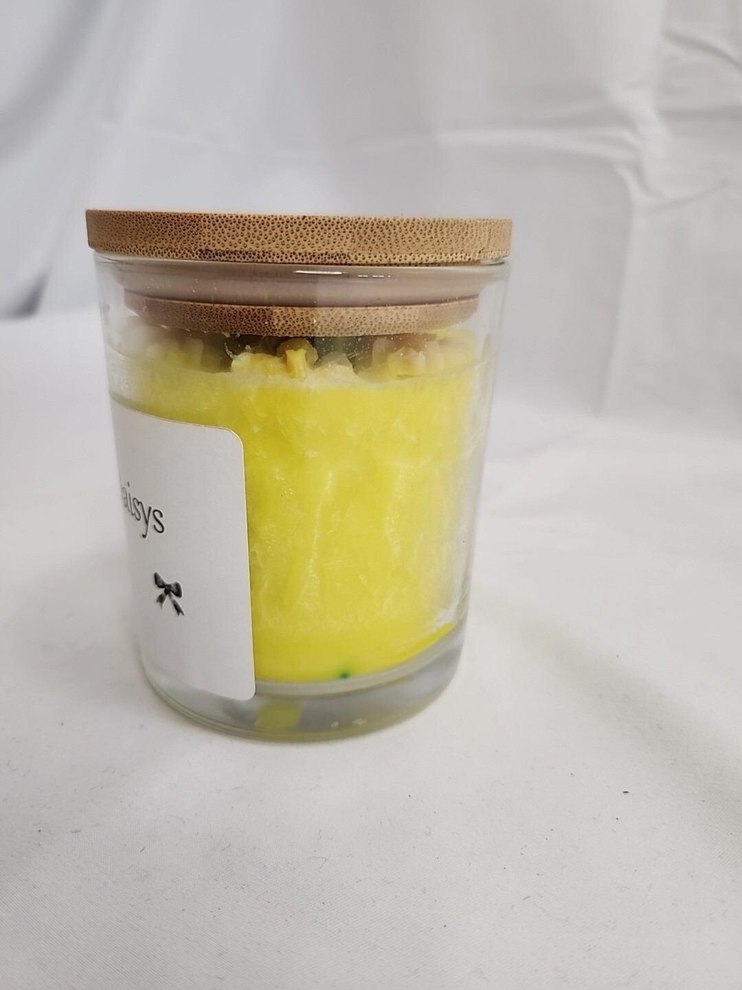 LQQK Daisy Candle Art Homemade Spring Flower Scent 9 oz Candle Happy HoliDaisys