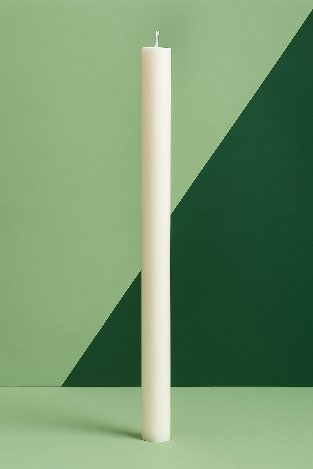 White Candle 28 inch Tall Unscented Handmade Pillar – 3 Width Options – Wedding