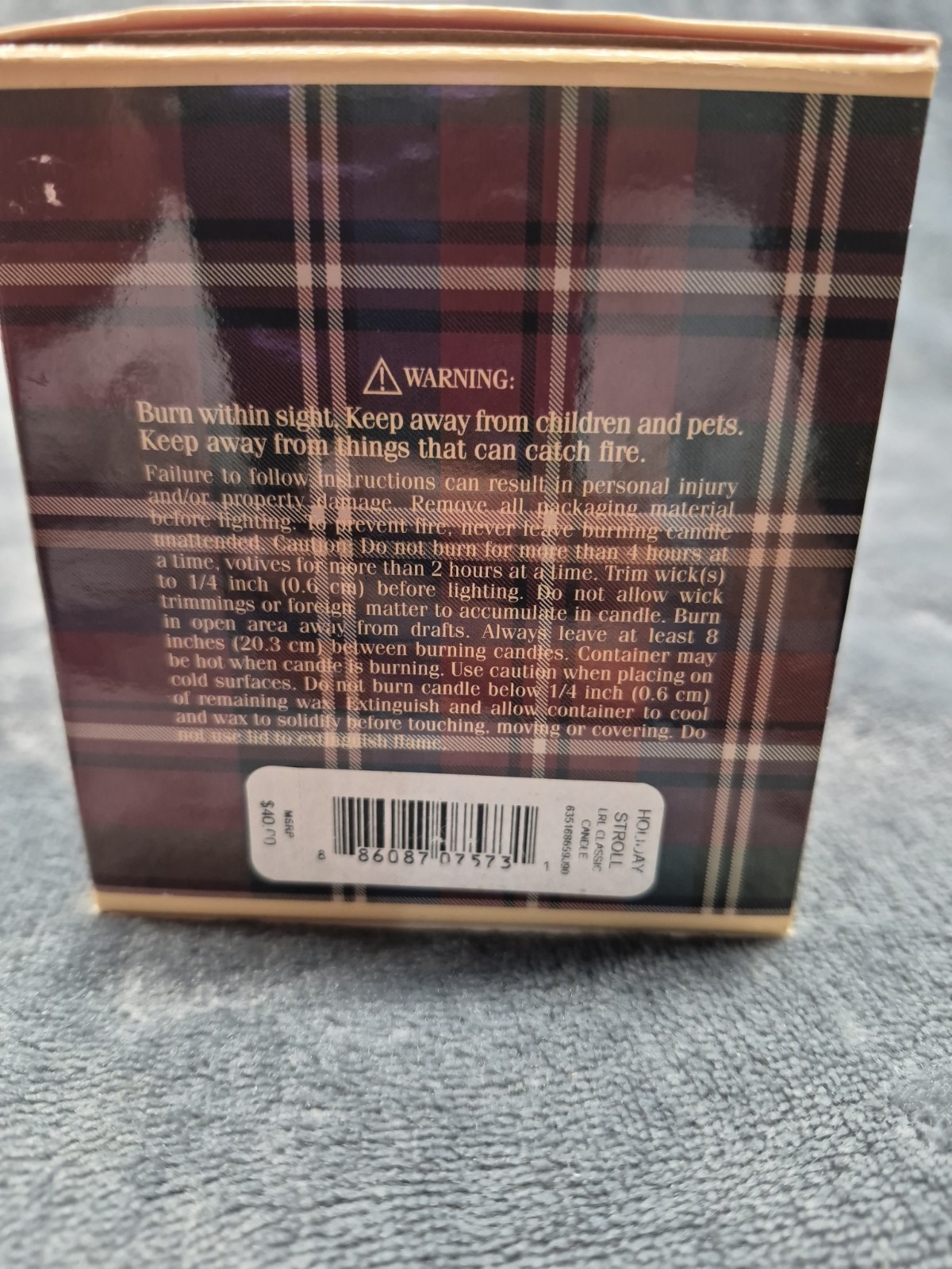 RALPH LAUREN Holiday StrollCandle Scented Holiday Classic bougie parfumee