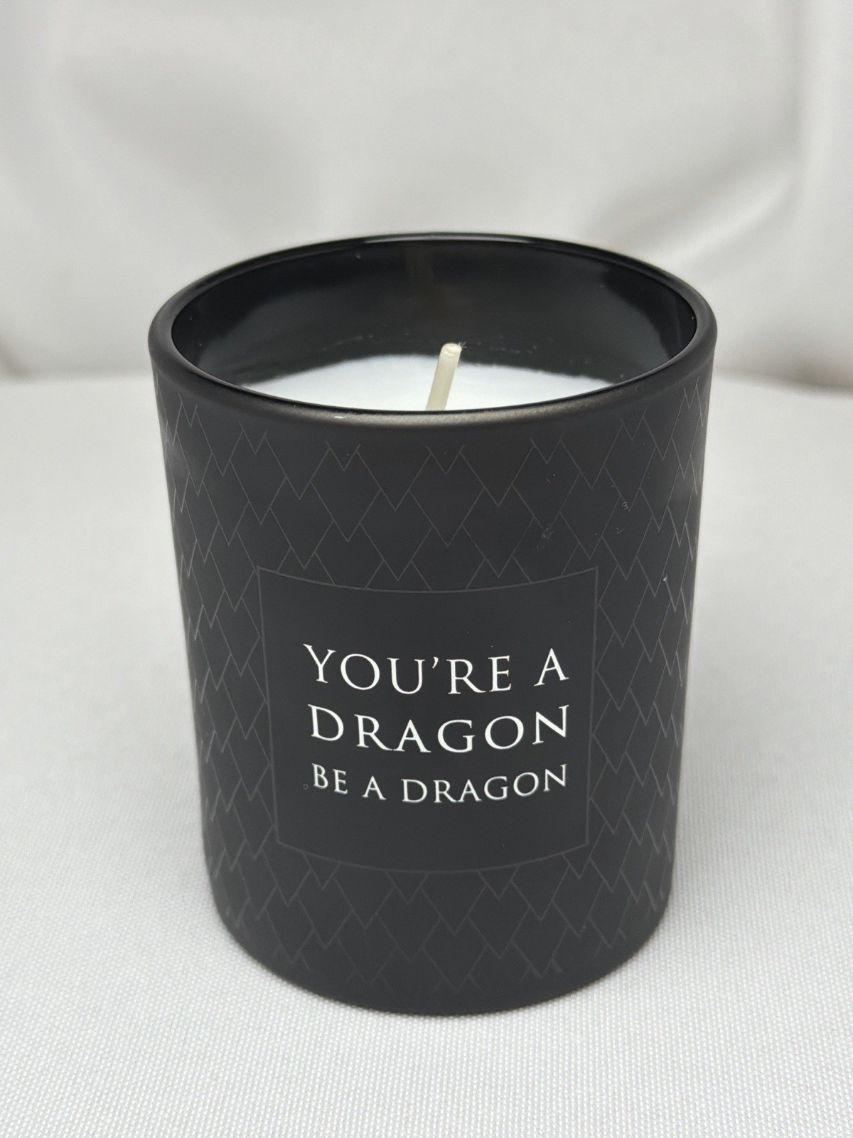 Game of Thrones Dragon Candle You’re a Dragon Be a Dragon HBO 2018 3oz Black Jar