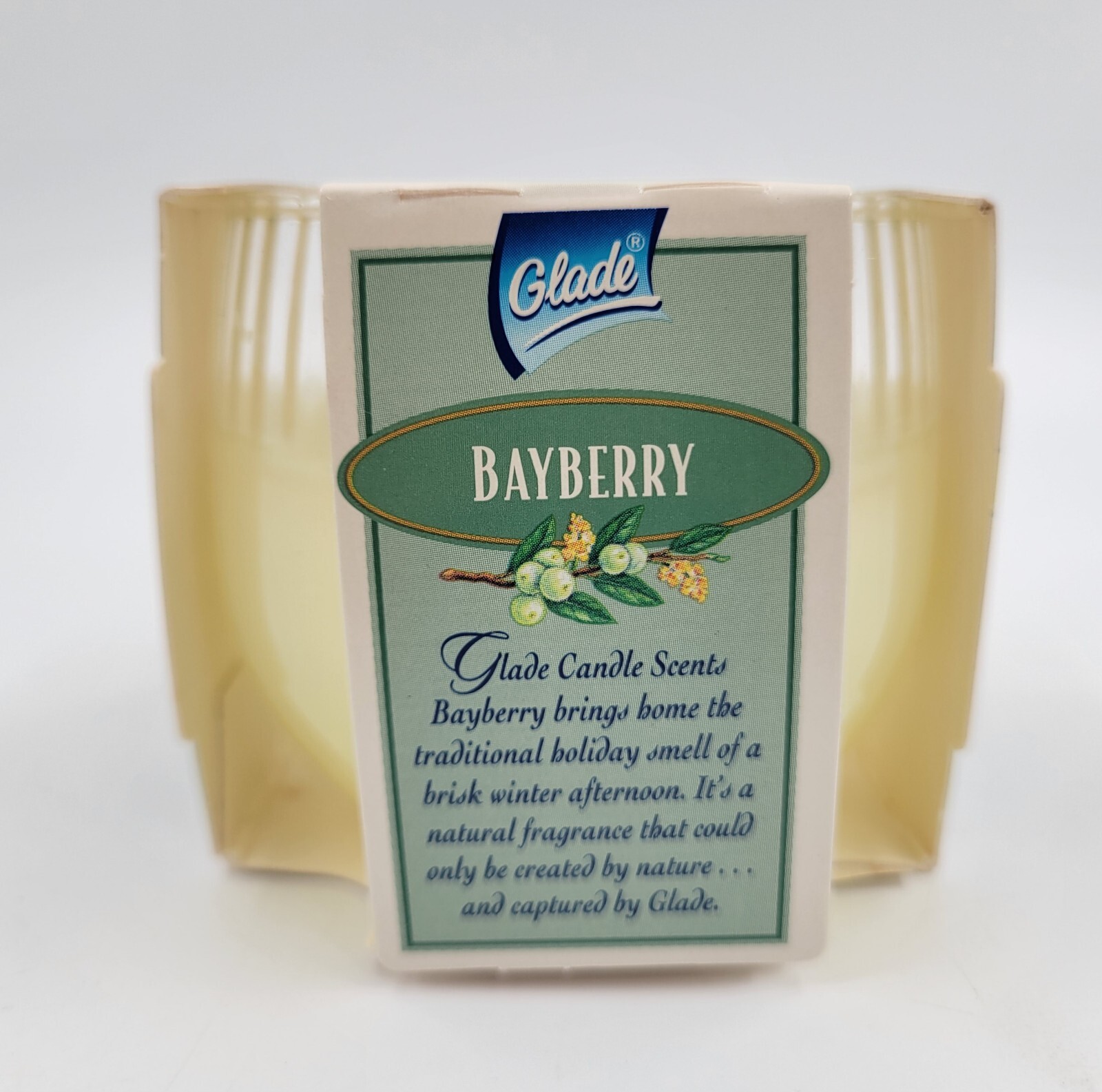 Vintage Glade Scents Bayberry Candle 4 oz 1997 Made In Canada. Brand New! Rare!