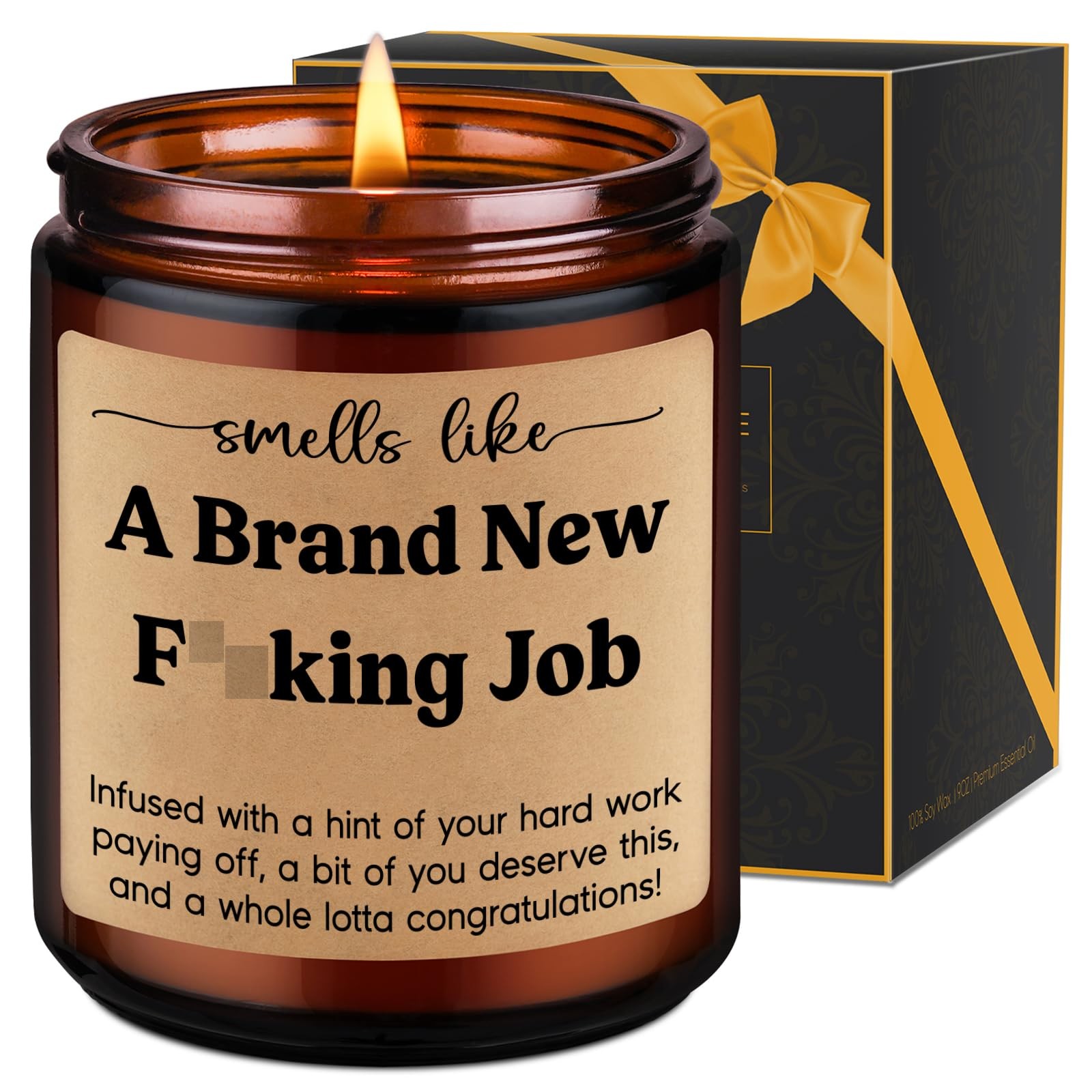 Scented Candle, New Job Gifts for Women, Men – Congratulations Gifts, Leaving…