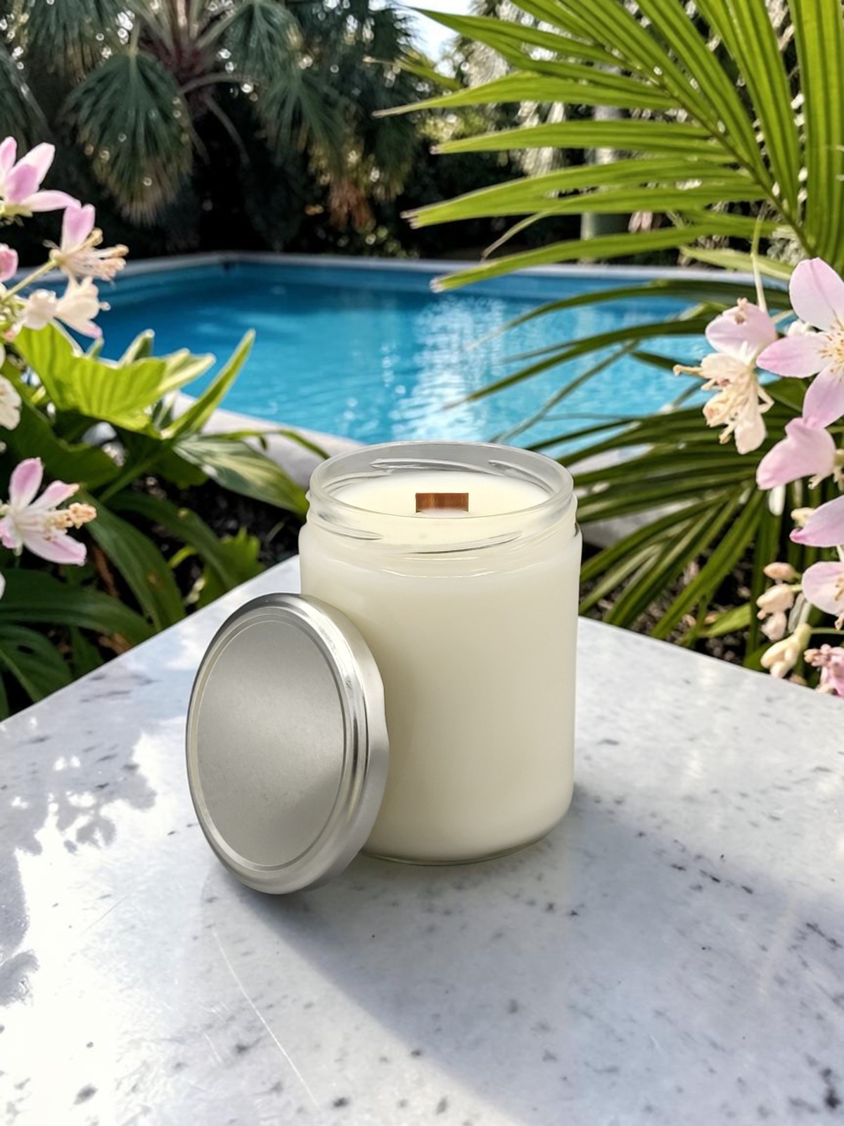 Wood wick * FRANKINCENSE & MYRRH * 16oz * scented Leah’s Lite Candle