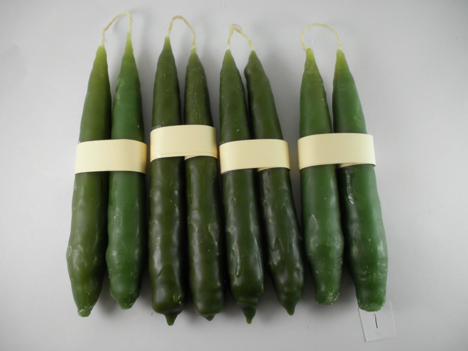 4 Pair Hand Dipped Taper Candles 5 In. Primitive Rustic Handmade Candles Scented