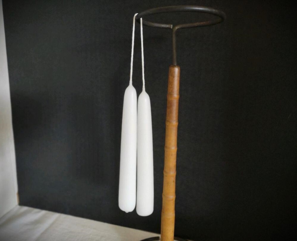 Hand-Dipped Taper Candle Pair ~ 6″ Chubby ~ 11 Colors ~ Scented & Unscented