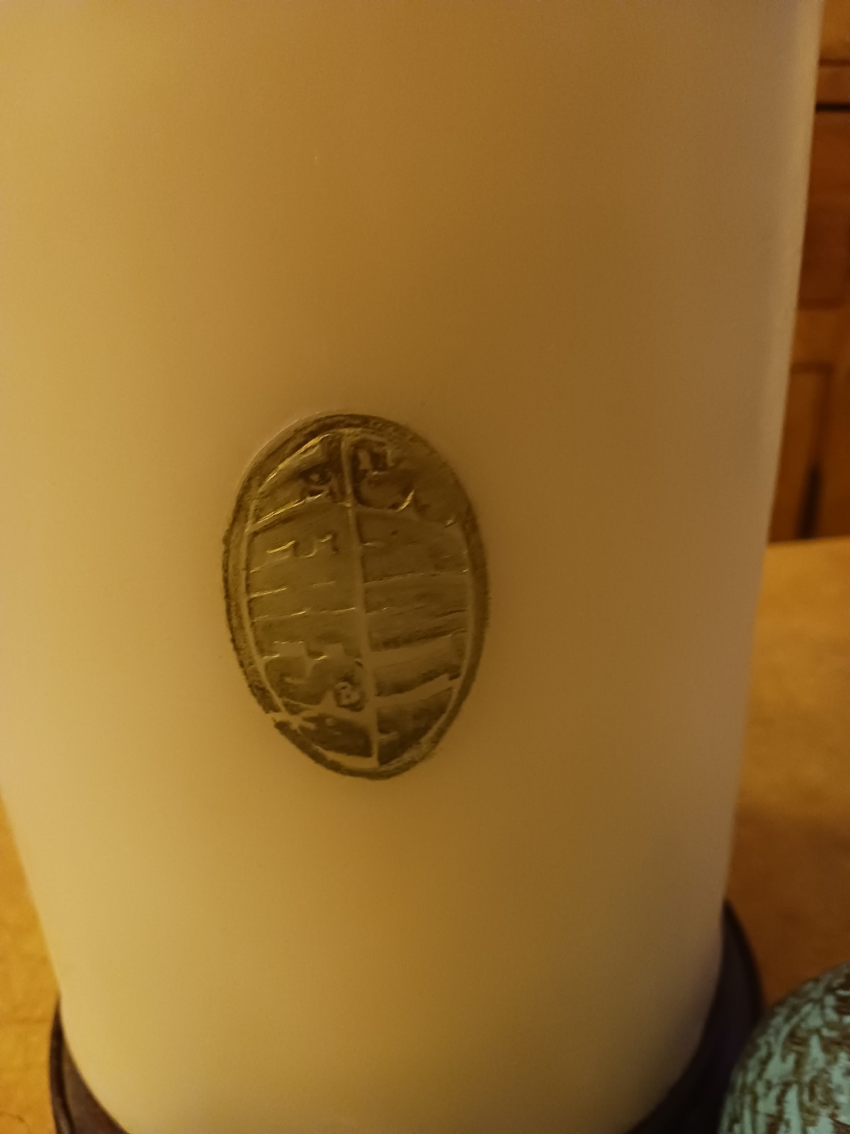 Natural Estate Candle 12 Lbs Oversized Pillar 12×6.5″ Unburned Unscented