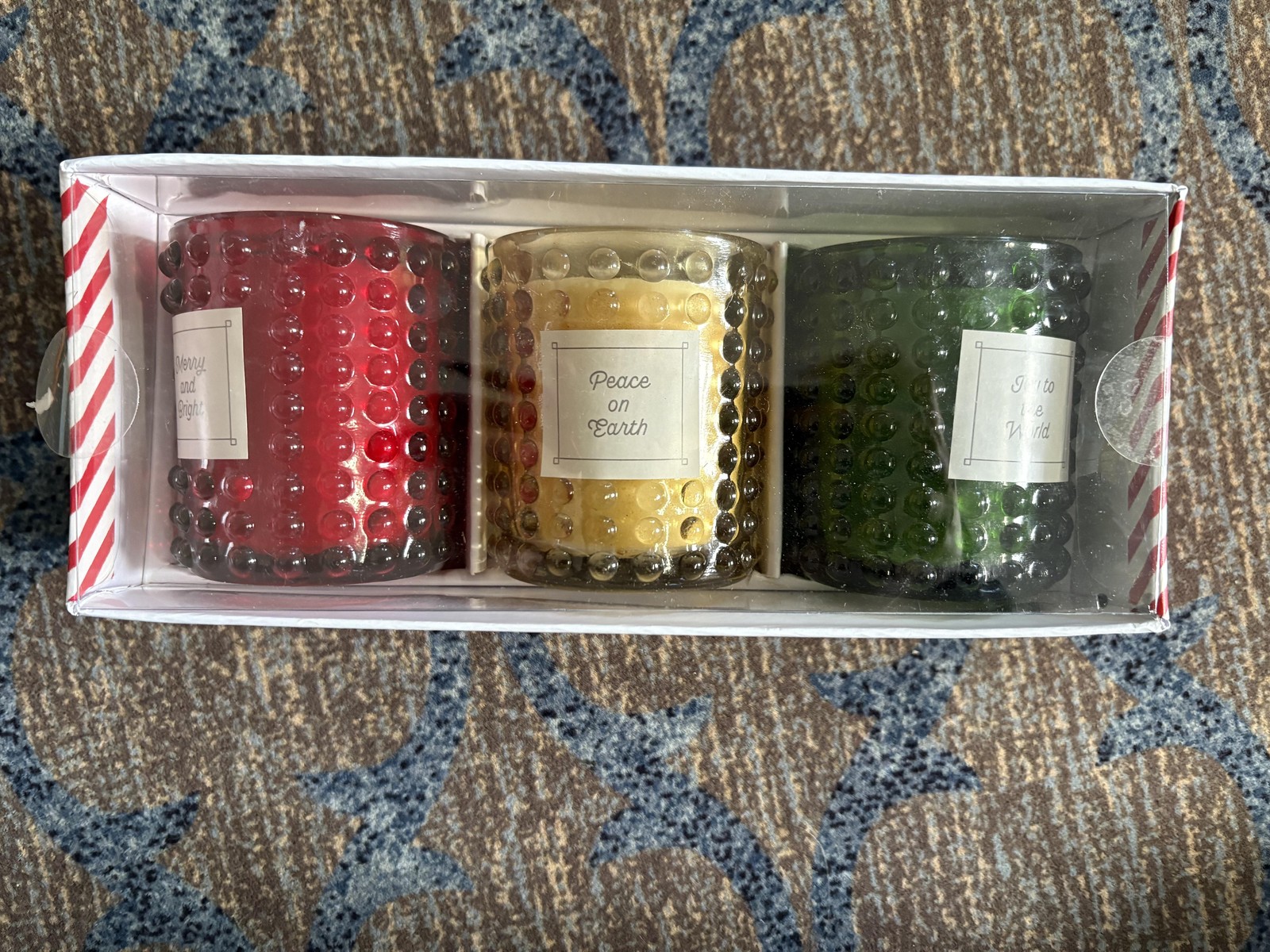 Hallmark Boxed Candle Set 3 Scented Glass Jar Holiday Cinnamon Sugar Cookie Pine