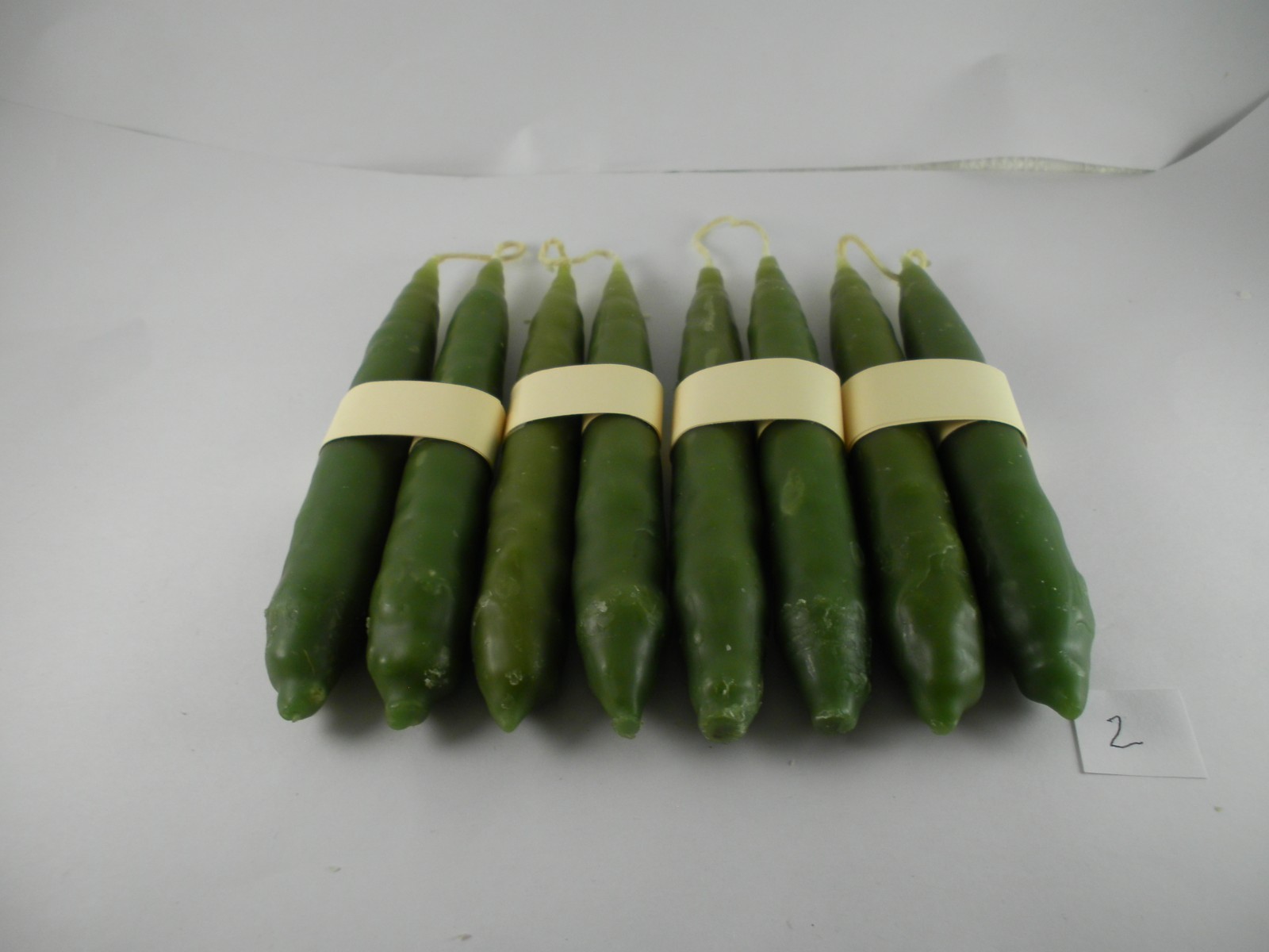 4 Pair Hand Dipped Taper Candles 5 In. Primitive Rustic Handmade Candles Scented
