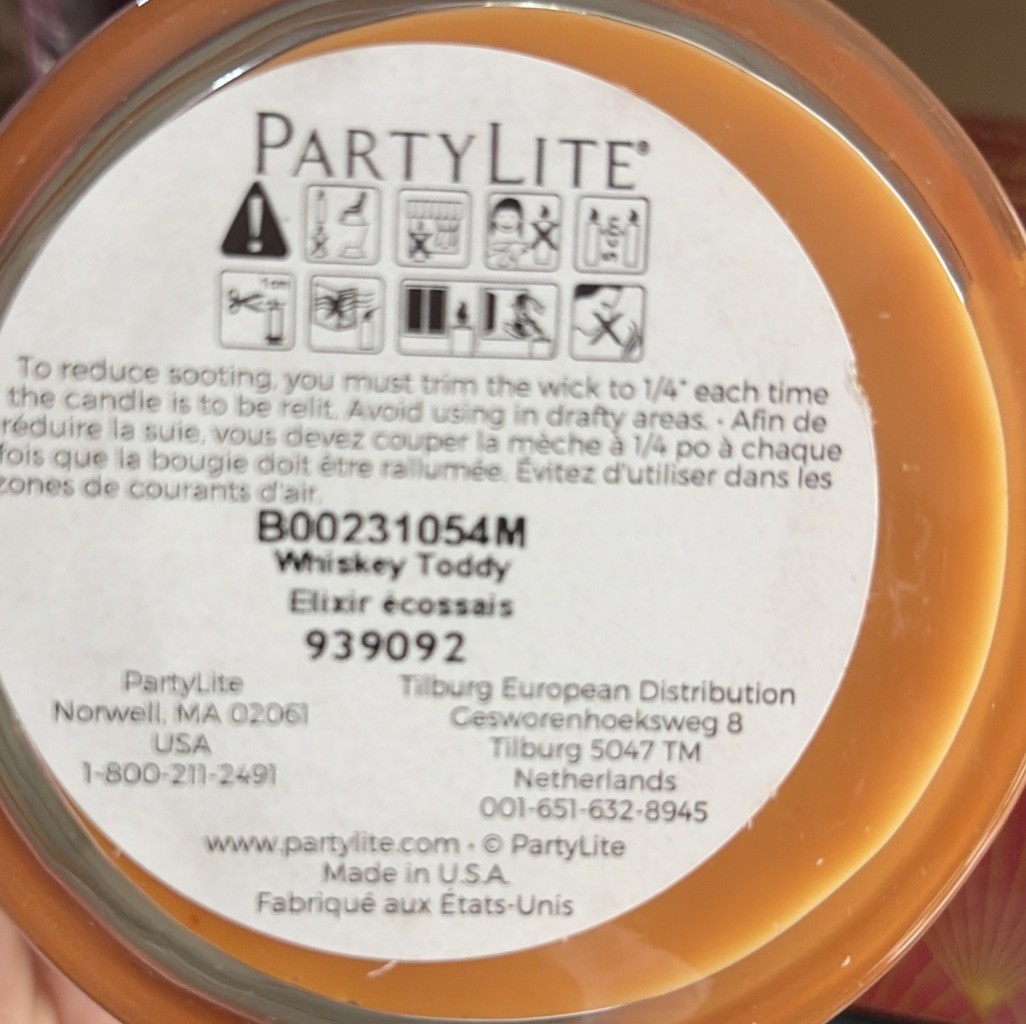 PartyLite Holiday Drinks 3 Jar Candle Gift Set Scented Candles NIB