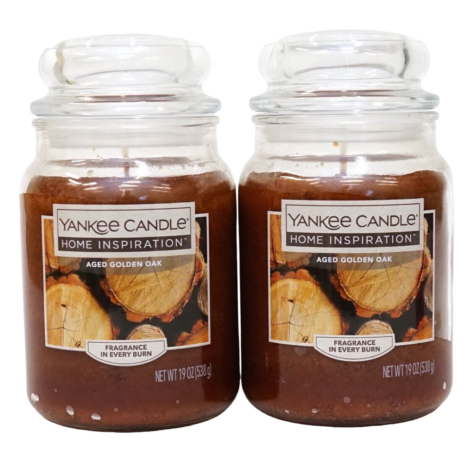 Yankee Candle Set of 2 Large Jar Candle 22oz – Aged Golden Oak