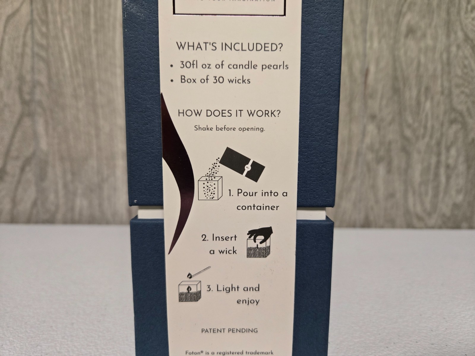 Foton 18oz Pearled Candle Kit Refillable Candle Sand w/ 30 Wicks – Unscented