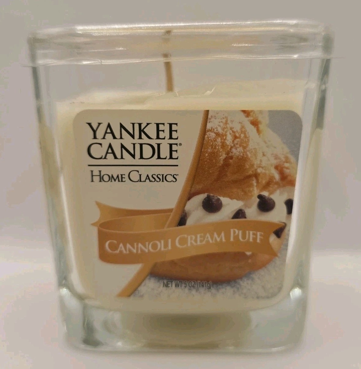 Yankee Candle Rare Cannoli Cream Puff Scented Candle 5 Ounces Mostly Full