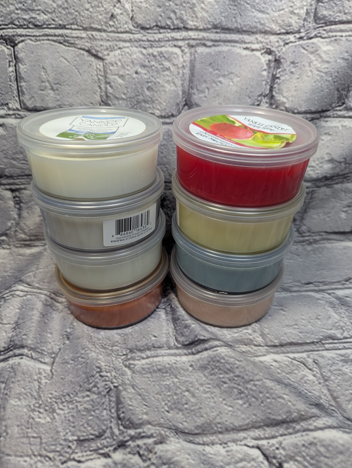Yankee Candle Scenterpiece Easy Melt Cups Various Scents Lot Of 8