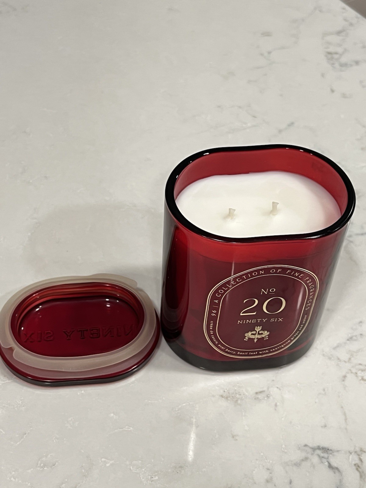 DW Home Ninety Six No. 20 Candle 10.1 oz Luxury Soy Blend | Modern Amber & Musk