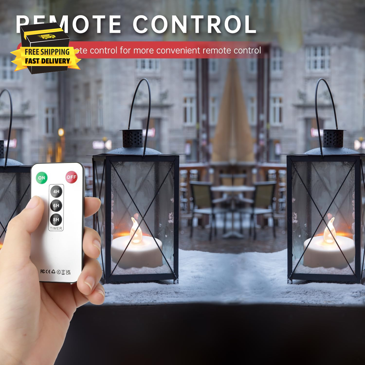 5Pack Flameless LED Tea Light Candles with Remote Control, Realistic and Bright